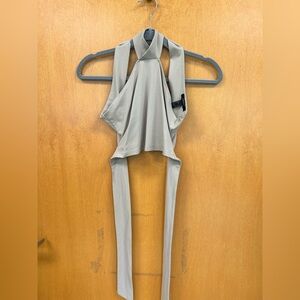 Forever 21 Light Beige Halter Wrap Top